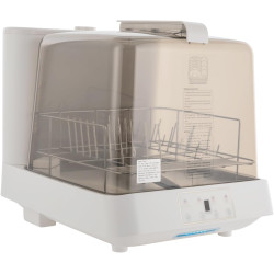 Portable Countertop Dishwasher with 6l Built-In Water Tank, 3 Programs Cleaning Modes, 360° Rotating Spray Semi-Clear Visual Dishwasher for Apartments, Dormitories, Boats, Campers, RV