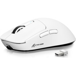 ATTACK SHARK X3 Wireless Gaming Mouse, 49g Ergonomic Computer Mouse, Triple Modes PAW3395 26K DPI Optical Sensor, 200h Battery L