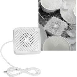 Mini USB Ultrasonic Dishwasher, Portable USB Dish Washing Machine Cleaner Washing Tools for Dishware Fruit Vegetable, Compact Turbo Washer for Home Kitchen Apartment (White)