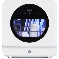 Dishwasher Countertop Compact Portable Dishwasher with Faucet & Self-Priming Water Modes Water Inlet, Compact with More Space Inside,6 Programs Ideal for RV & Apartments, No Hookup Needed