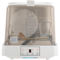 Portable Countertop Dishwasher Automatic Counter Dishwasher with 6l Built-In Water Tank 3 In 1 Washing Drying and Storing Function Mini Dish Washer with 4 Programs and 360° Rotating Spray