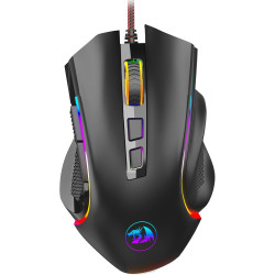 Redragon M602 Gaming Mouse, Ergonomic RGB Gaming Mouse Wired with 7200 Adjustable DPI, 9 Programmable Buttons, Professional Soft