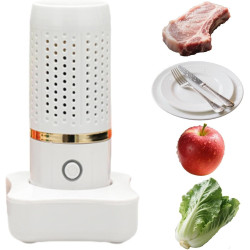 Mini Portable Dishwasher&Fruit and Vegetable Wireless Cleaning Machine,Quickly Removes Oil Stains Disinfects Tableware,Purifies Meat Seafood Grain Noiselessly(White)