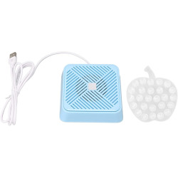 Fruit Vegetable Washing Machine,USB Portable Ultrasonic Electrolysis Fruit Purifier Fruit Cleaner Device Mini Dishwasher for Cleaning Fruit Vegetables Meat(Blue)