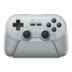 8BitDo Pro 3 Bluetooth Controller for Switch/Switch 2 – TMR Joysticks, Swappable ABXY Buttons, Pro Back Buttons, Charging Dock, 