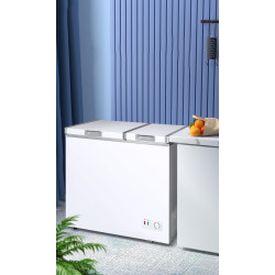 7.7 Cubic Feet Chest Freezer with Removable Baskets – Compact Deep Freezer with 7 Adjustable Thermostat Control with Adjustable Temperature for Home/Kitchen/Office/Bar