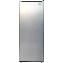 Frigidaire 7.0 Cu. Ft. Upright Convertible Fridge/Freezer, Reversible Door, Removable Glass Shelves, Adjustable Controls, Platinum Finish
