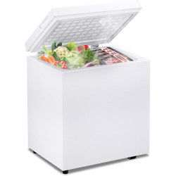 2.0 Cu.Ft Chest Freezer - Compact Deep Freezer with Removable Basket, Energy Efficient & Quiet Top Door Design, Mini Freezer Adjustable 7 Thermostat, for Home, Apartment, Garage, Dorm (White)