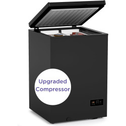 Northair Low temperature Chest Freezer - 3.5 Cu Ft with 2 Removable Baskets - Reach In Freezer Chest - 14℉ to -40℉ (ProBlack)