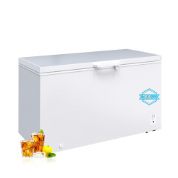 18.0 Cu.Ft Deep Freezer, Large Chest Freezer for Families with Removable Basket& 8 Adjustable Thermostat, Energy Saving Freezer Front Drain Free Standing Top Open Door for Home, Kitchen, White