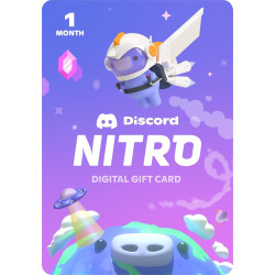 Discord Nitro 1-Month Subscription Gift Card [Digital Code]