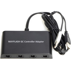 MAYFLASH Gamecube Controller Adapter for Wii U, PC Windows and Switch/Switch 2, 4 Ports