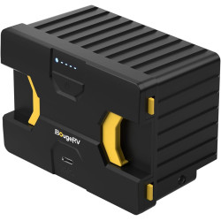 BougeRV 173Wh Detachable Battery, Car Refrigerator Battery for CRD2/Rocky V2.0/CRH Series 12 Volt Refrigerator,12/24V DC and 100-240V AC for Overlanding, Camping, RV, Truck (Adapter not included)