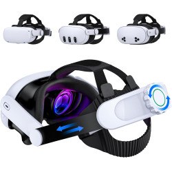 Head Strap for Quest 3S/Quest 3/Quest 2,Quest 3 Elite Strap Replacement Enhanced Support Comfort,VR Accessories Compatible with 