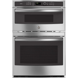GE PT9800SHSS Combination Wall Oven, Solid Black