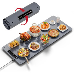 Silicone Foldable Food Warmer for Parties with Child Lock 36 * 16In Grey