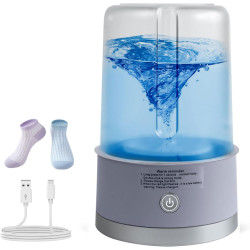 Portable Mini Washing Machine | Compact Deep Cleans Underwear, Baby Clothes, Small Laundry | Lightweight for Apartment, Dorm, Hotel, Travel & Camping | Quiet Energy-Efficient（Purple）