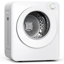 Euhomy Portable Clothes Dryer, 1.5 Cu.Ft. Portable Dryer, 850W Drying Machine with Front-Loading Stainless Steel Drum, 5 Functions, Suitable for Apartments, Dorms, RVs, Small Spaces