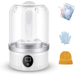 Portable Washing Machine, Underwear Washer, Small Washing Machines, Mini Washing Rechargeable Cordless Washing-Machine, Laundry Cup for Bra, Underwear, Socks (1.2 L capacity)
