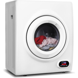 3.5 Cu.Ft Portable Clothes Dryer - 1500W Clothes Dryer with Stainless Steel Tub, Front Load Tumble, LCD Touch Panel - Compact Drying Unit for Laundry, Apartments, Dorms