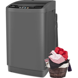 Nictemaw Portable Washing Machine 20Lbs Portable Washer with Drain Pump, 2.8 Cu.ft Compact Washer Machine with 10 Programs 8 Water Levels Compact Laundry Machine for Apartment, Home, Dorms, Rv