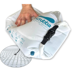 Scrubba Untouched Wash Bag - Portable Washing Machine - Eco-Friendly Manual Washing Machine for Travel, Camping, Baby Clothes - Travel Essentials, Gift - use with Laundry Detergent, & Sheets - 5.3 oz.