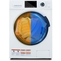 Washer and Dryer Combo, 3.1 cu.ft, 120V All In One Ventless Compact 24 Inch Large Capacity, Lavadora y Secadora 2 in 1 for RV Apartment Home, Child lock, Full-Automatic, Overnight Wash and Dry