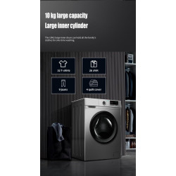 24-Inch Smart All-in-One Washer Dryer Combo, 5 cu. ft. Capacity, Wi-Fi Enabled with 14 Wash Cycles, 1400 RPM, Ventless Design, Stainless Steel Drum for Apartment RV Home