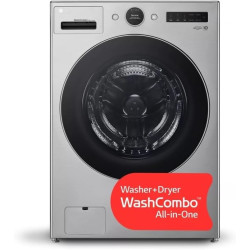 LG WM6998HVA 27 Inch Smart Front Load Washer/Dryer Combo with 5.0 cu ft. Capacity, Stainless Steel