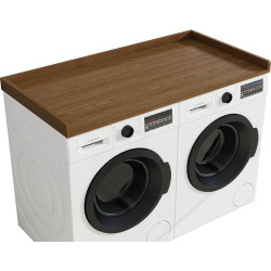 Washer Dryer Countertop, 54" Width * 27.4” Depth Washer and Dryer Covers for The Top for Laundry Room Organization, Washer and Dryer Countertop Shelves, Walnut