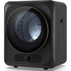 Auertech 1.5 Cu.Ft Portable Clothes Dryer, 850 W Front Load Electric Dryer Machine with Stainless Steel Drum, Simple Control Knob, Compact Tumble Dryer for Laundry Apartment, Dorm, RV, Grey