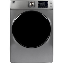 Kenmore 8.0 cu. ft. Front Load Gas Dryer - Wrinkle Guard with Accela Steam to Reduce Static and Odors - Smart Sensor Drying - LED - Metallic Silver