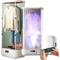 900W Portable Clothes Dryer, Collapsible Hanging Electric Drying Rack with Remote Control for Fast & Efficient Fabric Care for Home and Travel