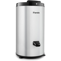 Panda 3200 RPM Portable Spin Dryer – 22lbs Capacity, Stainless Steel Drum & Outer Case, 110V – Stylish Silver Finish