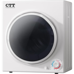 CTT Portable Clothes Dryers for Apartment 1500W, 3.5 cu.ft Compact Dryer for Laundry with 4 Drying Mode, 110V Dryer Machine with Stainless Steel Tub, Overheat Protection