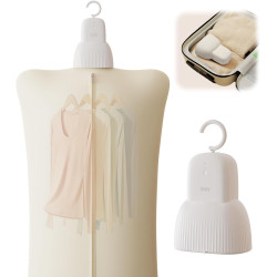 Sothing Portable Clothes Dryer, Travel Clothes Dryer, Quiet 48dB Mini Dryer for Clothes with 3 Timer Settings (4H/8H/12H), 140°F Constant Temperature, 120V, for Home, Apartment & Travel