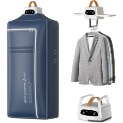 Portable Clothes Dryer, Upgraded Compact Dryer, Mini Fast-Drying Machine with Adjustable Timer & Wrinkle-Reducing Heat, for Travel, Families, Apartment, RV