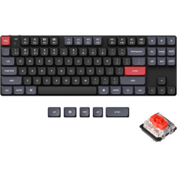 Keychron K1 Pro QMK/VIA Ultra-Slim Wireless Bluetooth/Wired USB Custom Mechanical Keyboard for Mac Windows Linux, TKL Layout Dou