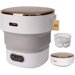 Mini Portable Washing Machine,16L Foldable Small Washing Machine,3 Cleaning Modes for Washing Underwear,Baby Clothes and Other Small Items,Suitable for Apartments,Dorms,RVs,Hotels,Travel and Home