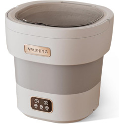 Portable Washing Machine, Mini Washer 12L Upgraded Large Capacity Foldable Washer Deep Cleaning of Underwear Small Baby Clothes Suitable for Apartments Dormitories Hotels