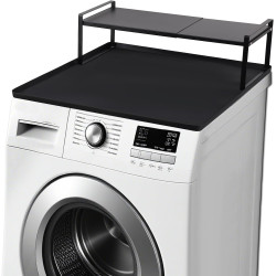 Washer and Dryer Countertop with Retractable Shelf and Silicone Mat, Universal Front Load Washer and Dryer Countertop Set, Washer Dryer Shelf with Mat for Laundry Room Organization (14-25 Inch)