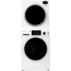 Equator ECONOMY STACKABLE 13 lbs Washer + Compact Vented Sensor Dryer 3.5cf 110V