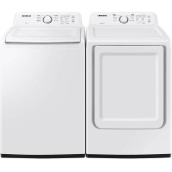 Samsung WA40A3005WPR White Top Load HE Washer/Dryer Pair