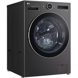 5.0 cu. ft. Mega Capacity Smart Front Load Electric All-in-One Washer Dryer Combo with TurboWash360 WiFi in Black Steel