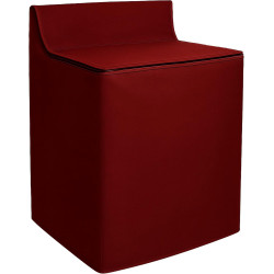 Washing Machine Cover with Zippered Top Opening - Durable Non-Woven Burgundy Fabric - Protects Against Dust, Dirt, Scratches, and Discoloration - Fits Most Standard Washing Machines