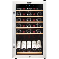 Whynter FWC-341TS 34 Bottle Freestanding Stainless Steel Wine Refrigerator with Display Shelf and Digital Control, Gray