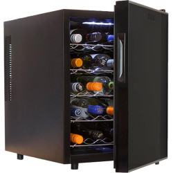 Koolatron 20 Bottle Wine Fridge – Freestanding Wine Cooler with Glass Door, 1.7 cu. ft (48L), Beverage Can Refrigerator, Digital Temperature Control, Ideal for Red, White & Sparkling Wine, Champagne