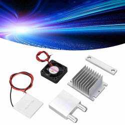 12V Peltier Cooler Kit, Thermoelectric Peltier Cooler Refrigeration Cooling Fan System Heatsink DIY Kit for Pet Bed Cooling, Flat Cooling, Test Bench, Carton, Pantry, Wine Cellar