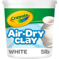 Crayola Air Dry Clay (5lbs), Teacher Supplies, Natural White Modeling Clay for Kids, Sculpting Material, Bulk Craft Supplies for Art Classrooms