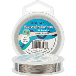 BENECREAT 240-Feet 0.015inch (0.38mm) 7-Strand Bead String Wire Nylon Coated Stainless Steel Wire for Necklace Bracelet Beading Craft Work
